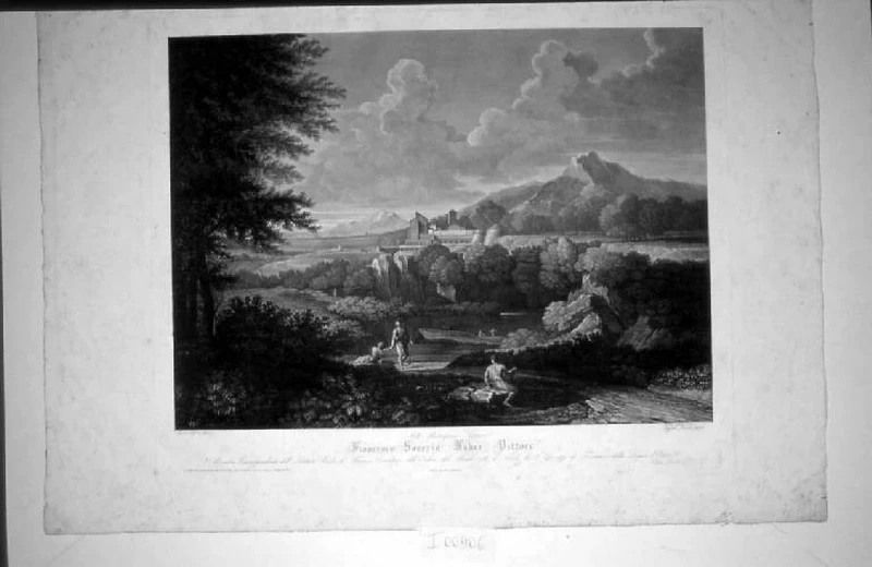 Gaspar Dughet detto Pussino - Paesaggio con figure, Fondazione Biblioteca Morcelli, Pinacoteca Repossi, Brescia